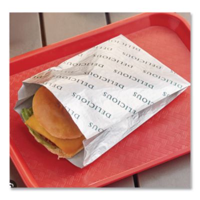Foil/Paper/Honeycomb Insulated Bag, Delicious Labeling, 8" x