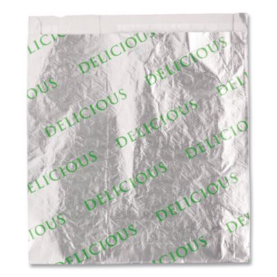 Foil/Paper/Honeycomb Insulated Bag, Delicious Labeling, 8" x