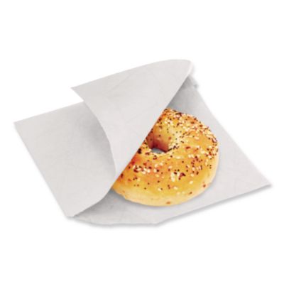 Dubl Open Single-Serve Bags, 7" x 0.75" x 6.75", White, 8,00