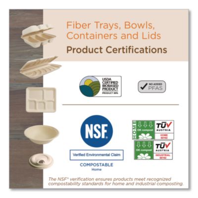 Fiber Plates, Paper, 10" dia, Natural, 700/Carton