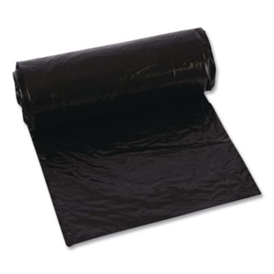 Low-Density Can Liners, 45 gal, 1.6 mil, 23" x 46", Black, F
