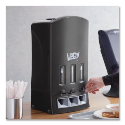 Trio Utensil Dispenser, Holds 100 Forks/100 Knives/100 Spoon
