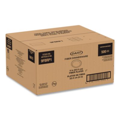 Compostable Molded Fiber Dinnerware, ProPlanet Seal, Plate,