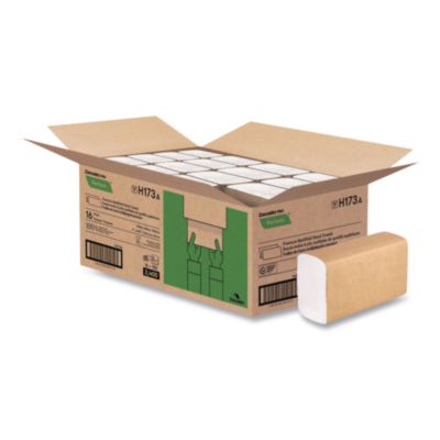 Perform Multifold Towels, 2-Ply, 9 x 9.45, White, 150/Pack,