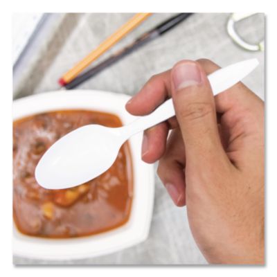 Style Setter Medium Weight Polypropylene Cutlery, Teaspoon,