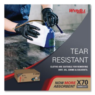 X70 Cloths, Flat Sheet, 16.6 x 14.9, White, 300/Carton