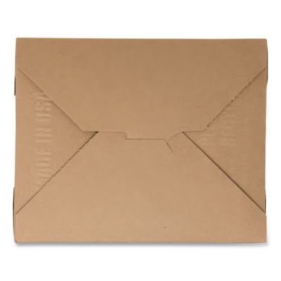 ChampPak Carryout Boxes, #3, 7.75 x 5.5 x 2.5, Brown, Paper,