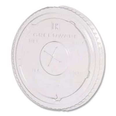 Greenware Cold Drink Lids, X-Slot, Fits 16 oz/18 oz/24 oz Co