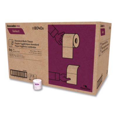 Select Standard Bath Tissue, Septic Safe, 2-Ply, White, 4 x