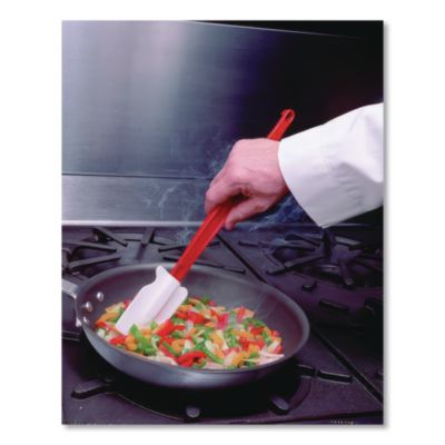 High-Heat Cook's Scraper, Plastic, 16.5", Red/White