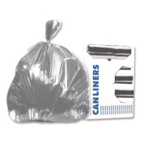 Linear Low-Density Can Liners, 45 Gal, 1.7 Mil, 39" X 46", S