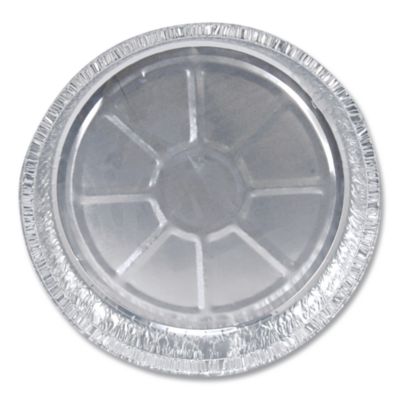 Round Aluminum Container, 37 oz, 8" Diameter, Silver, 500/Ca