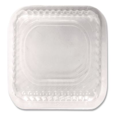 Plastic Dome Lid, 8.25 x 8.25 x 1.5, Clear, 500/Carton