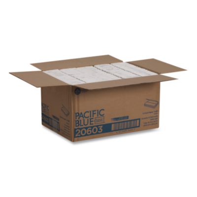 Pacific Blue Basic C-Fold Paper Towels, 1-Ply, 10.1 x 13.2,