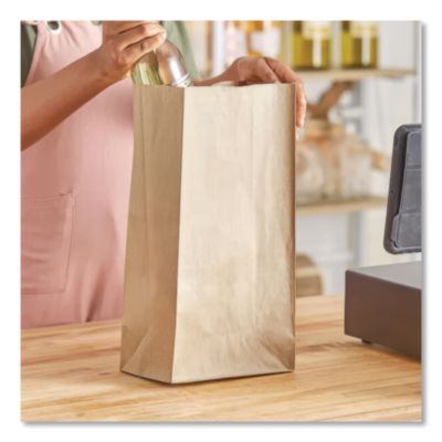 Grocery Paper Bags, 16# Size, Heavy-Duty, 50# Basis Weight,