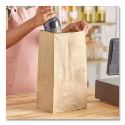 Grocery Paper Bags, 2# Size, X-Heavy-Duty, 50# Basis Weight,