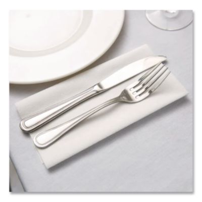 TASKBrand TopLine Linen Replacement Napkins, 1-Ply White, 16