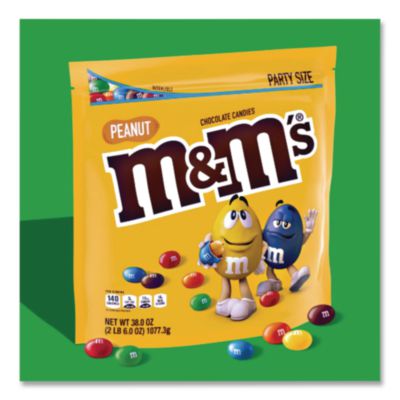 Milk Chocolate Candies, Milk Chocolate And Peanuts, 38 Oz Ba