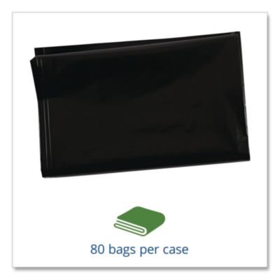 Insect-Repellent Trash Bags, 35 Gal, 2 Mil, 33" X 45", Black