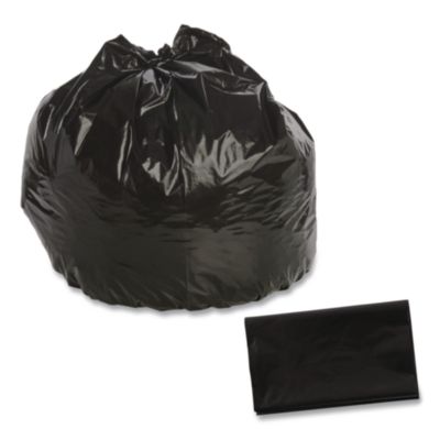 Total Recycled Content Plastic Trash Bags, 45 gal, 1.5 mil,
