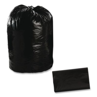 Total Recycled Content Plastic Trash Bags, 56 gal, 1.5 mil,