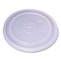 Plastic Lids for Foam Cups and Bowls, Slotted, Fits 32 oz to