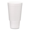 Foam Drink Cups, 32 oz, White, 400/Carton
