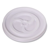 Plastic Lids for Foam Cups and Bowls, Vented, Fits 6 oz Hot