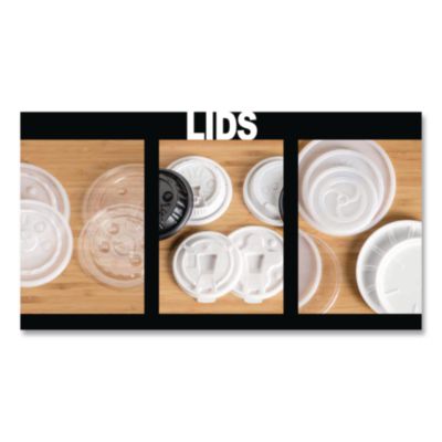 Plastic Lids for Foam Cups and Bowls, Vented, Fits 6 oz Hot
