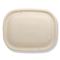 Fiber Lids for Fiber Containers, 8.9 x 6.9 x 0.4, Natural, P