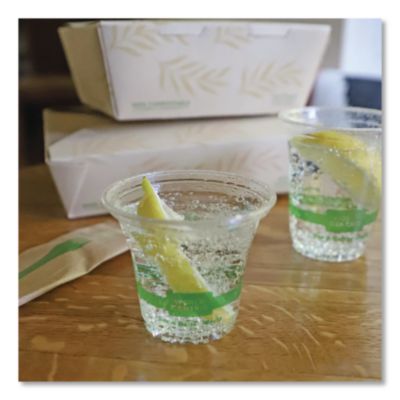 PLA Clear Cold Cups, 5 oz, Plastic, Clear, 2,000/Carton