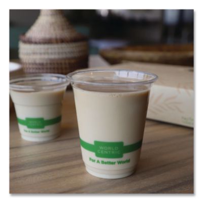 PLA Clear Cold Cups, 7 oz, Plastic, Clear, 2,000/Carton