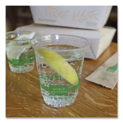 PLA Clear Cold Cups, 7 oz, Plastic, Clear, 2,000/Carton