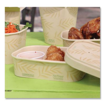 No Tree Rectangular Containers, 16 oz, 4.7 x 6.8 x 1.6, Natu