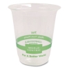 PLA Clear Cold Cups, 7 oz, Plastic, Clear, 2,000/Carton