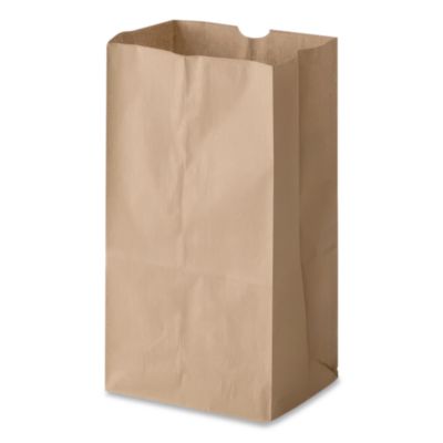 Grocery Paper Bags, 4# Size, 30# Basis Weight, 5" x 3.13" x