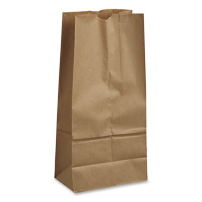 Grocery Paper Bags, 16# Size, 40# Basis Weight, 7.75" x 4.75