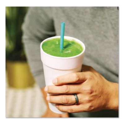 Marine Biodegradable Straws, 8.5", PHA, Ocean Blue, Wrapped,
