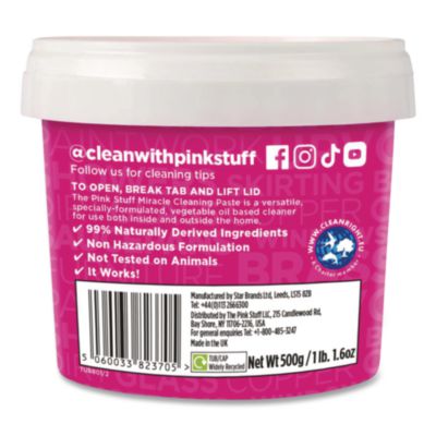 Miracle Cleaning Paste, Fruity Scent, 17.6 oz Jar, 6/Carton