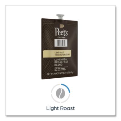 Peet's Coffee Colombia Luminosa, Breakfast Blend, 76/Carton