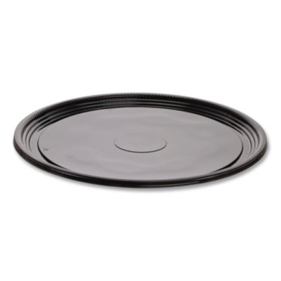 Caterline Casuals Thermoformed Platters, 16" Diameter, Black