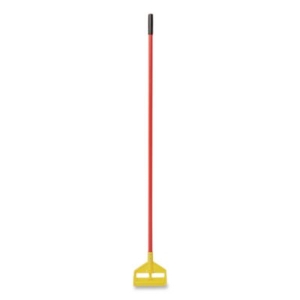 Invader Fiberglass Side-Gate Wet-Mop Handle, 60", Red/Yellow