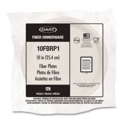Compostable Molded Fiber Dinnerware, ProPlanet Seal, Plate,