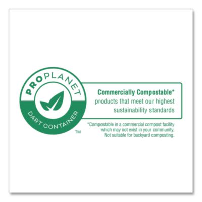 Compostable Molded Fiber Dinnerware, ProPlanet Seal, 3-Compa