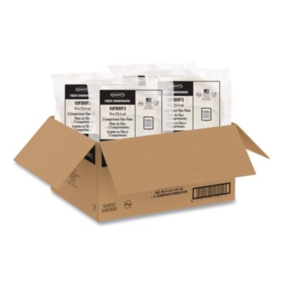Compostable Molded Fiber Dinnerware, ProPlanet Seal, 3-Compa