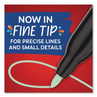 Creative Markers, Fine Tip Bullet Tip, Assorted, 24/Pack