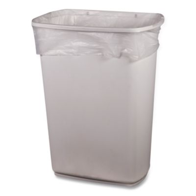 High-Density Waste Can Liners, 4 gal, 6 mic, 17" x 18", Natu