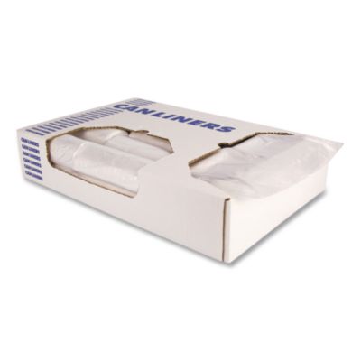 High-Density Waste Can Liners, 56 gal, 16 mic, 43" x 48", Na