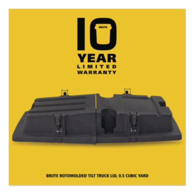 BRUTE Rotomolded Tilt Truck Lid, 28.85 x 57.10 x 9.7, Black