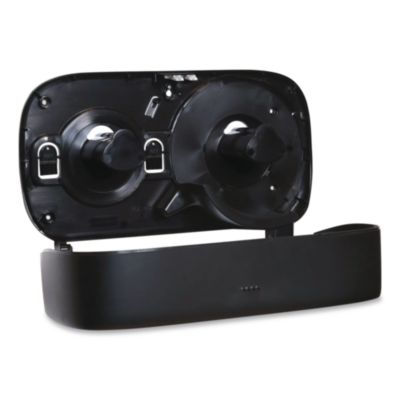 Twin JBT Tissue Dispenser, 11.6 x 4.84 x 19.95, Black